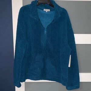 Deep Blue Teddy Jacket
